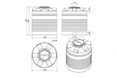 Емкость ЭВЛ 500л в Волгограде